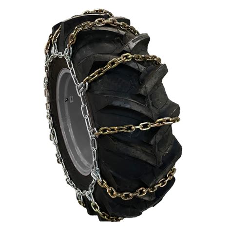 skid steer tire chains on front or back|14x17.5 skid steer tire chains.